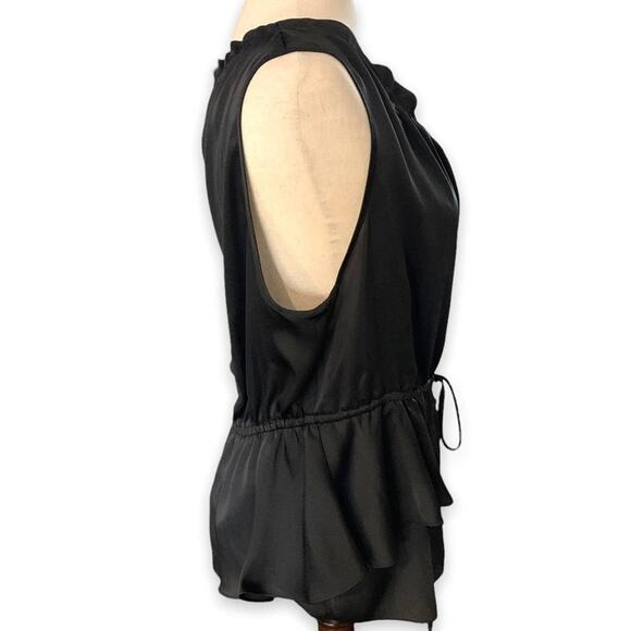 CYNTHIA Steffe Hanna drawstring blouse in black. Size large. New with tags - Picture 4 of 8